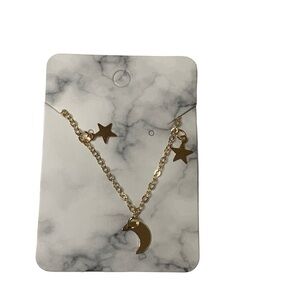 Star and moon necklace